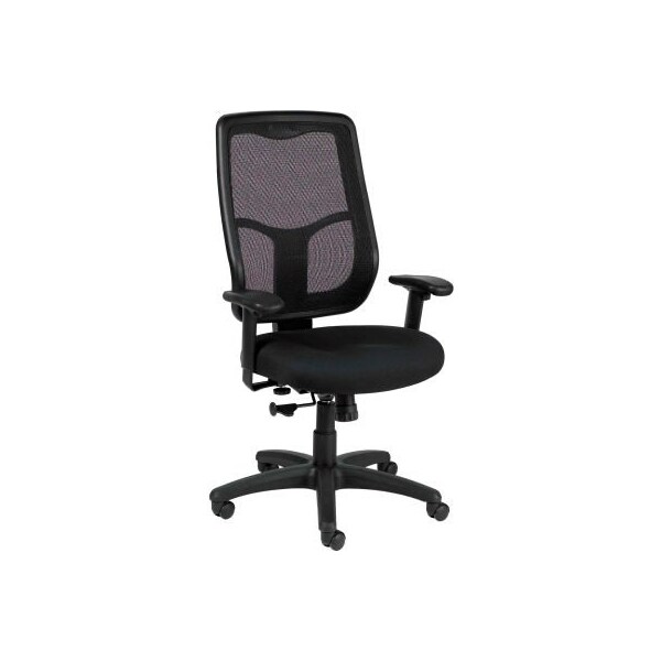 Raynor Marketing Eurotech Apollo Executive High Back Chair - MTHB94-BLK - Black Fabric / Mesh MTHB94-BLK - main